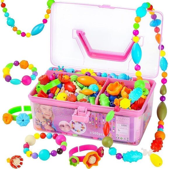 Pop Beads - Bracelet Making Kit for Girls Toys Age 4 5 6 7 Year Old - Best Birt